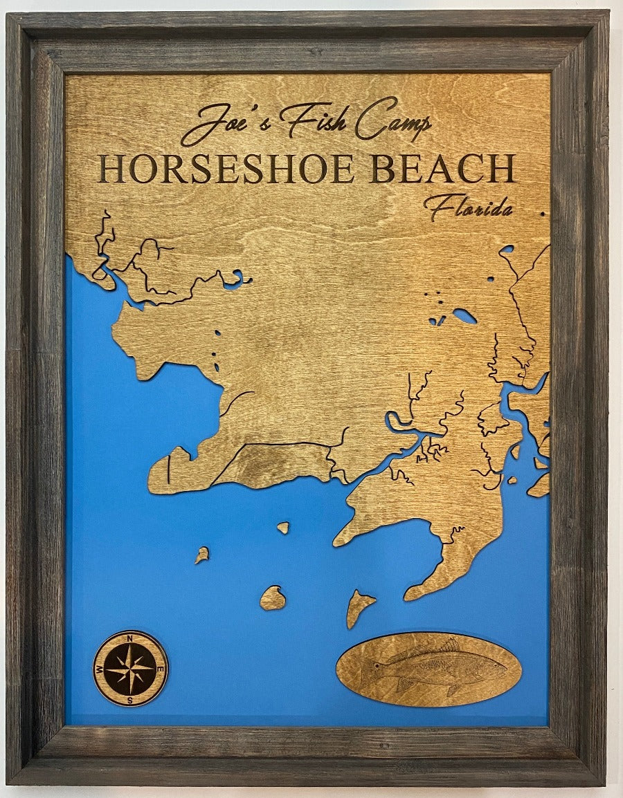 Coastal Wood Maps - Notting Hill Designs - Custom Wood Maps