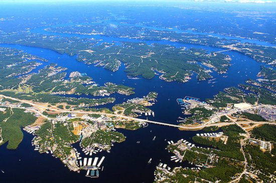 Lake ozarks map