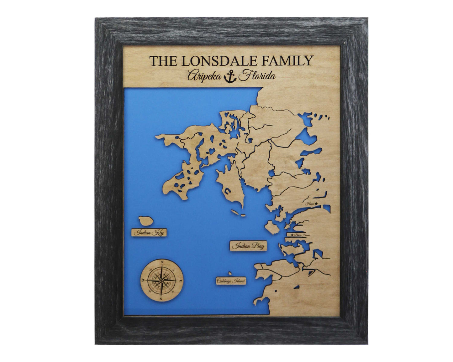 Wooden Cook Inlet Alaska Map