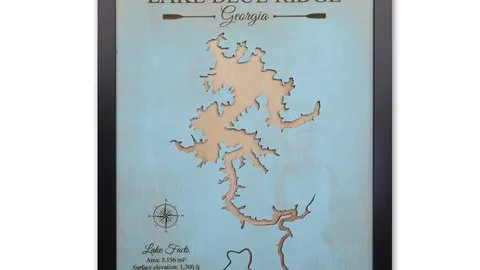 Unleash the Beauty of Nature in Your Home with Lake House Decor Wood Maps