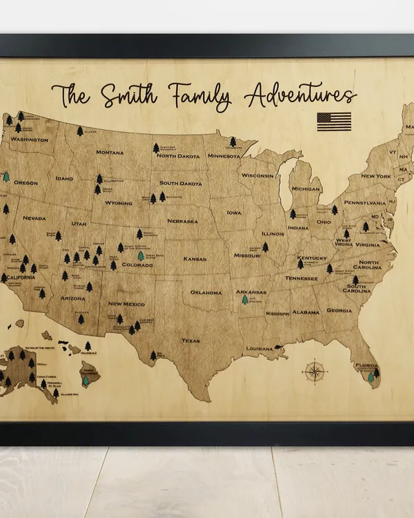 National Parks Travel Map