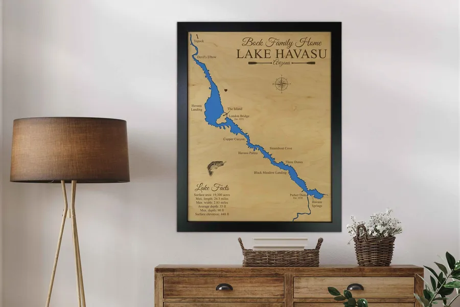 Lake Havasu Map, Arizona