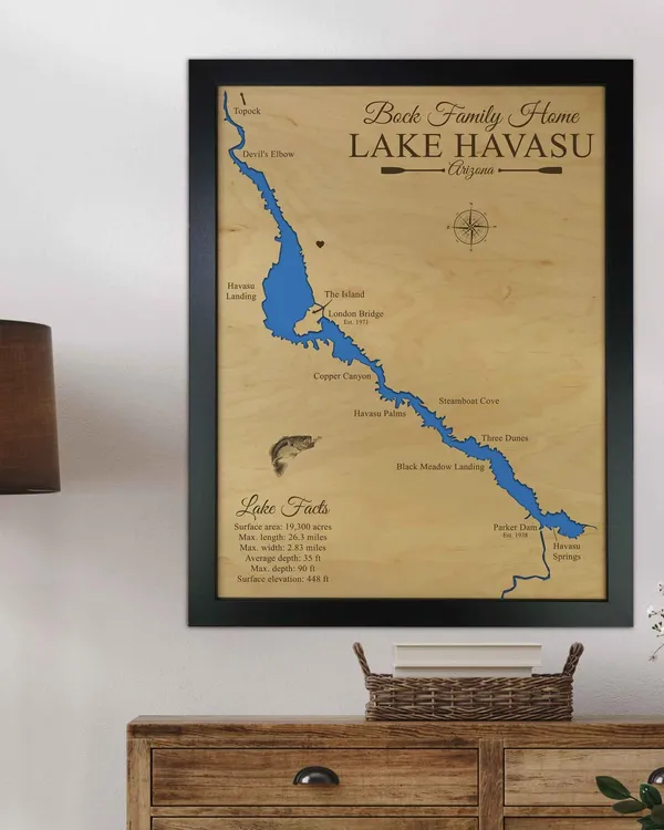 Lake Havasu Map, Arizona