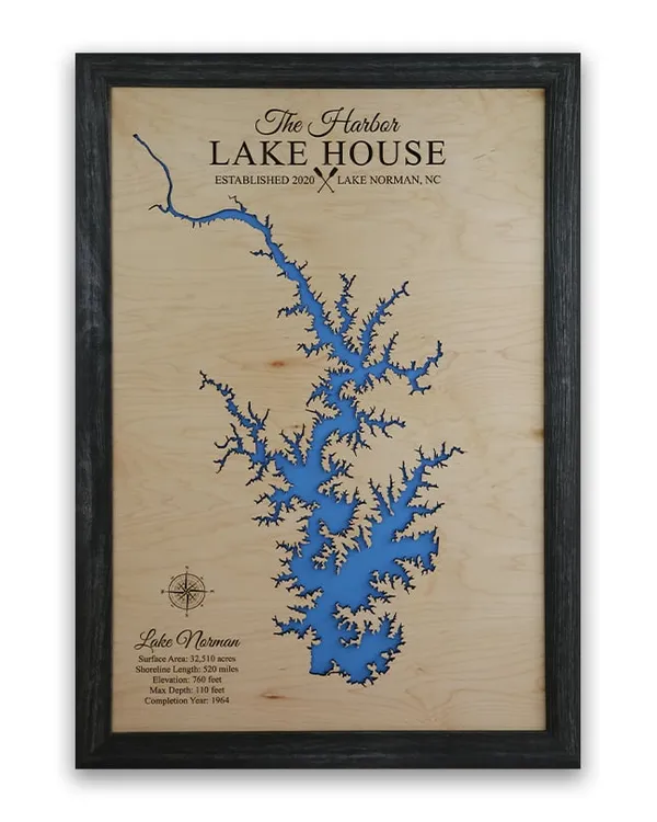 Lake Norman Map, North Carolina