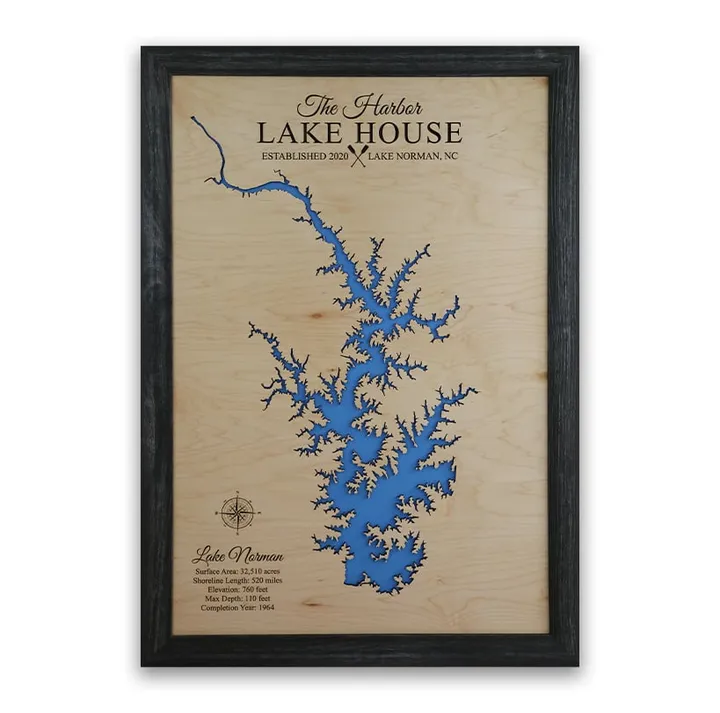 Lake Norman Map, North Carolina