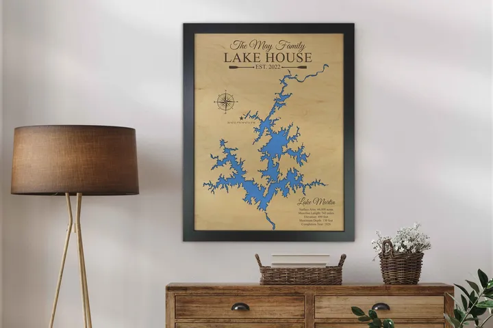 Lake Norman Map, North Carolina – view 2