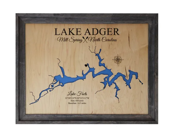 Lake Adger Wood Map