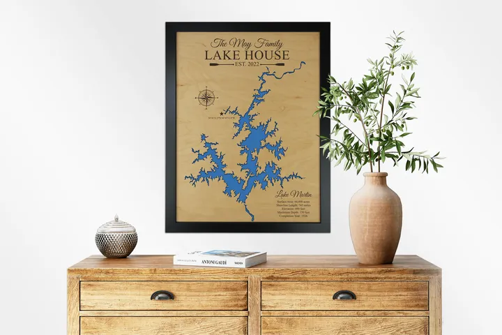Lake Martin Map, Alabama – view 4