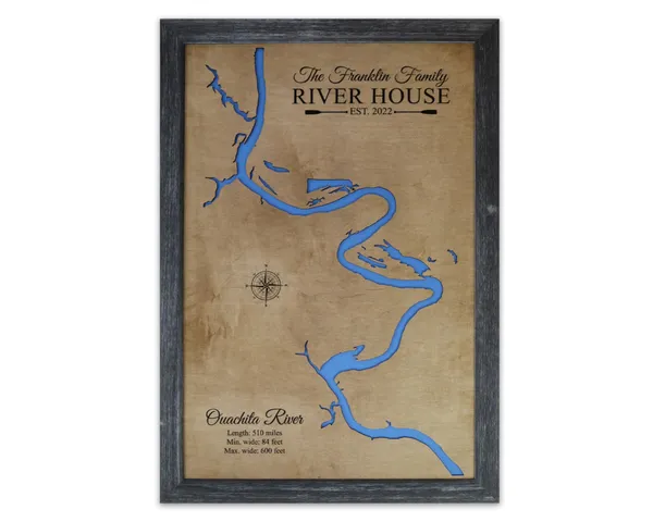 Ouachita River Map
