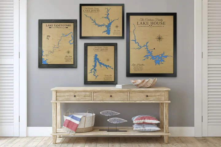 Lake Lanier Wooden Map, Georgia – view 13