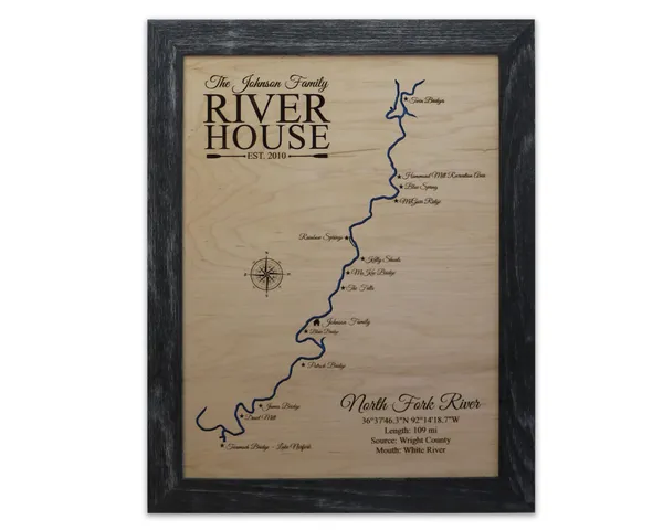 North Fork River Map