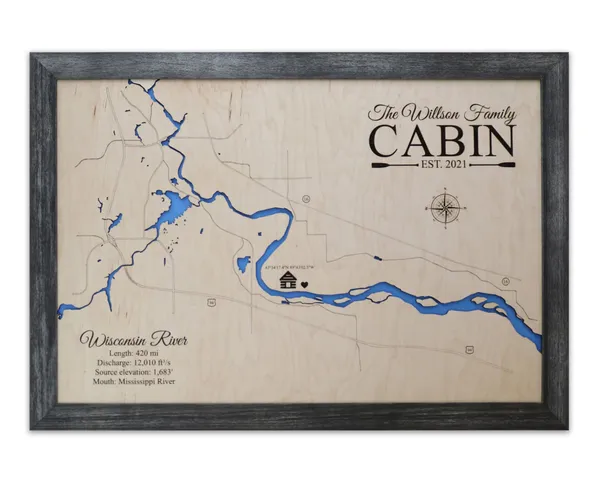 Wisconsin River Map