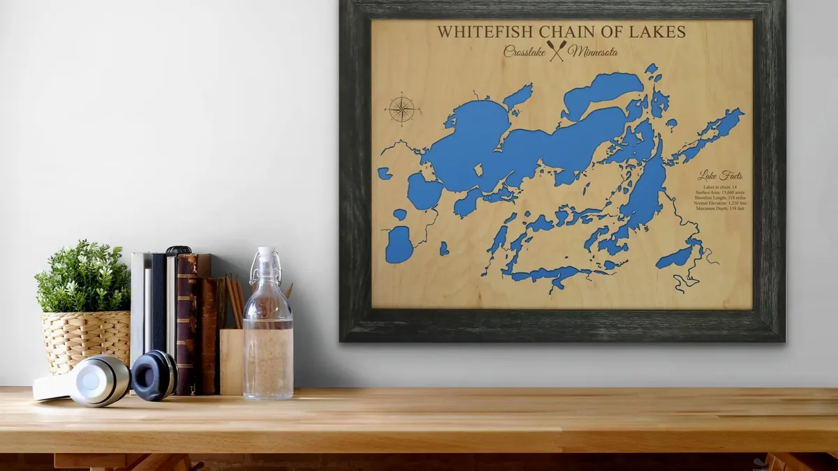 Custom Wood Lake Maps: Bring Your Favorite Lake to Life in 3D