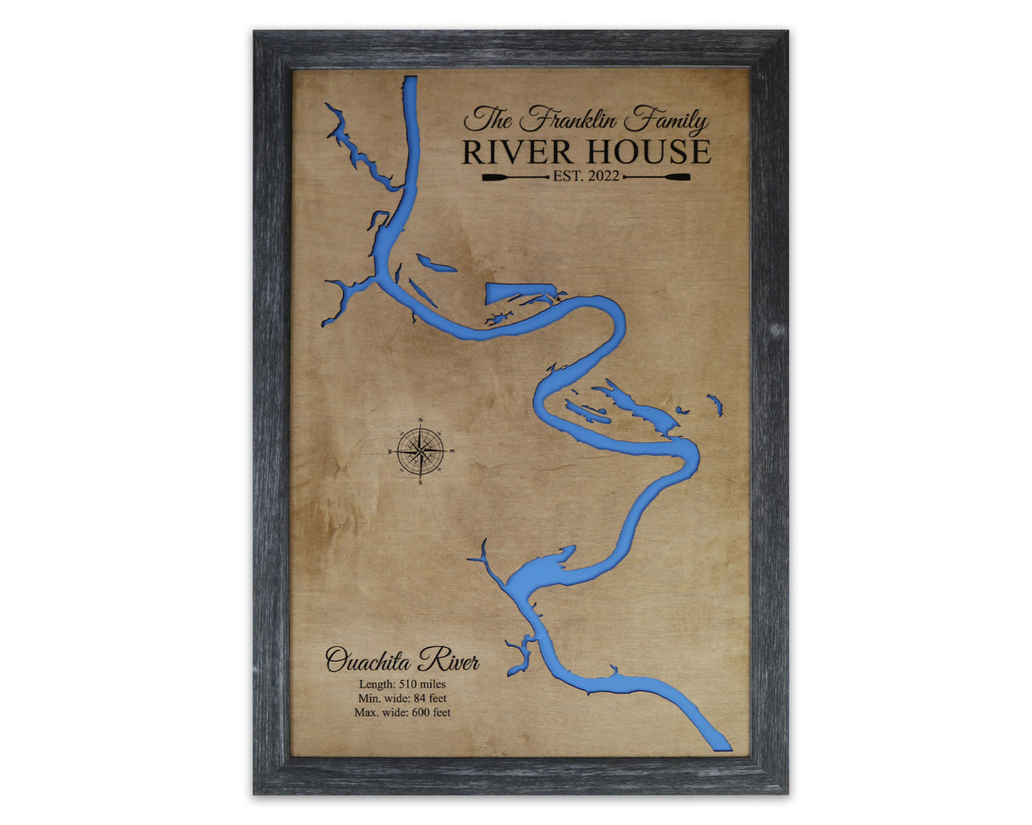 Wood River Maps - Notting Hill Designs - Custom Wood Maps