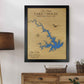 Smith Mountain Lake, Virginia - Notting Hill Designs - Custom Wood Maps